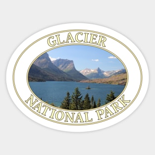 Saint Mary Lake at Glacier National Park in Montana Sticker